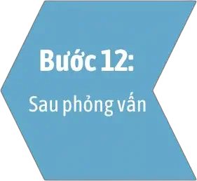 bước 12 Sau phỏng vấn