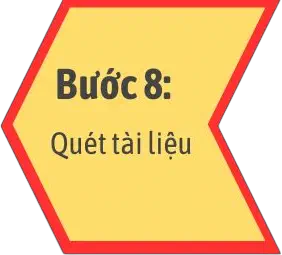 bước 8 - quét tài liệu