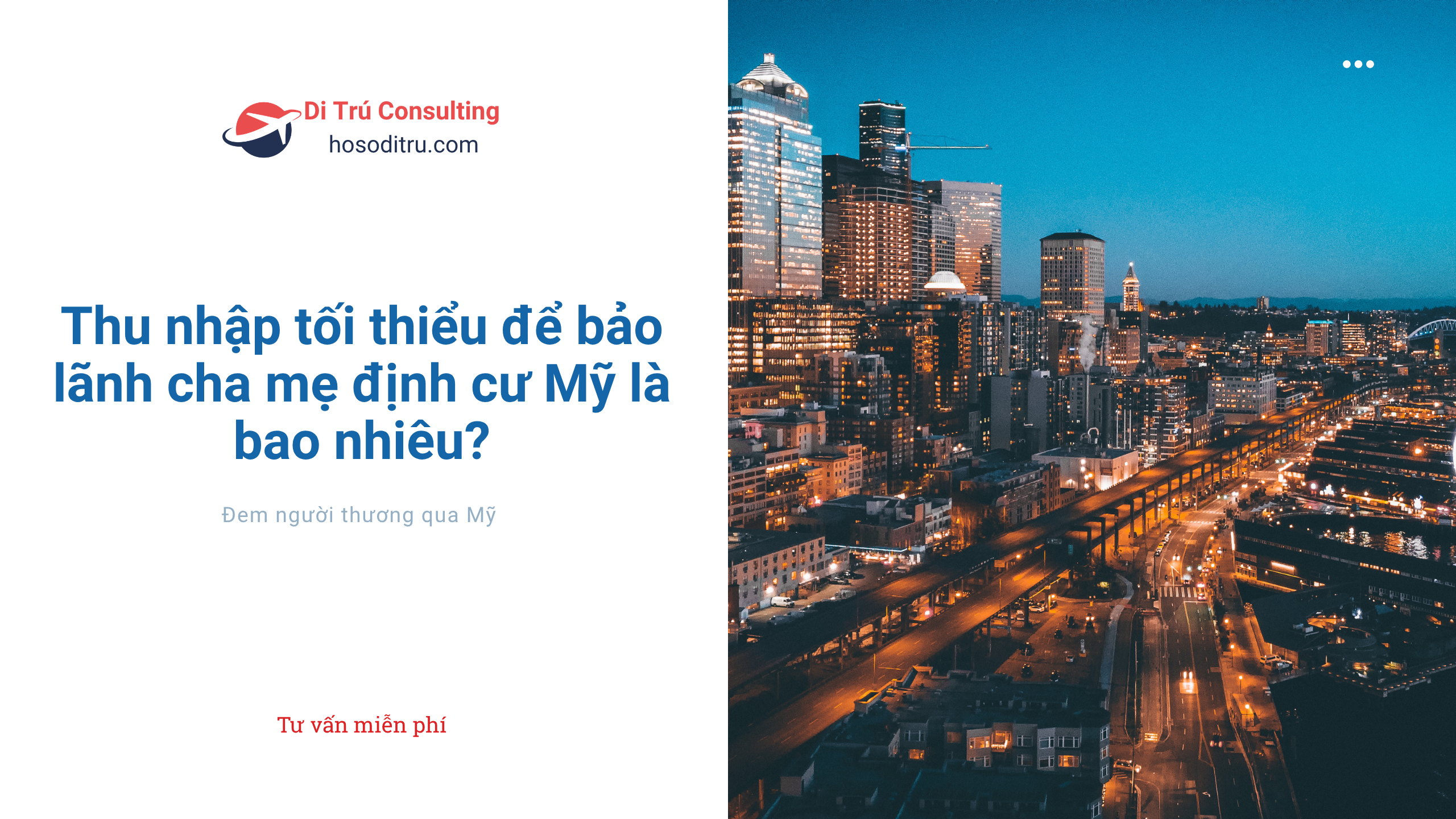 thu nhập tối thiểu bảo lãnh cha mẹ